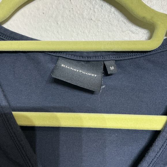 Richer Poorer Navy V-Neck Bodysuit Sz M - Picture 5 of 12